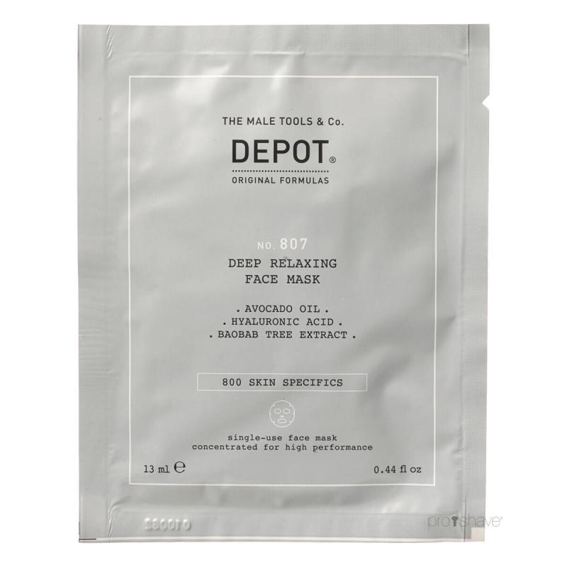 Depot Deep Relaxing Ansigtsmaske No 807 - Beroligende Pleje