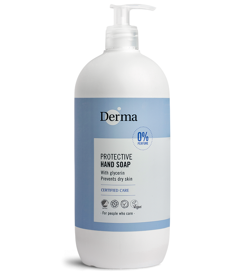 Derma Flydende Håndsæbe 1000 Ml - Mild og Skånsom Pleje