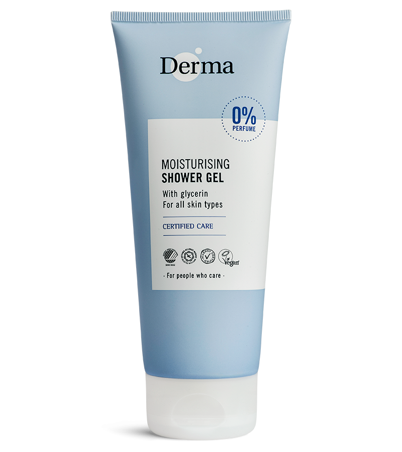 Derma Shower Gel 200 Ml - Mild og Parfumefri Kropsvask
