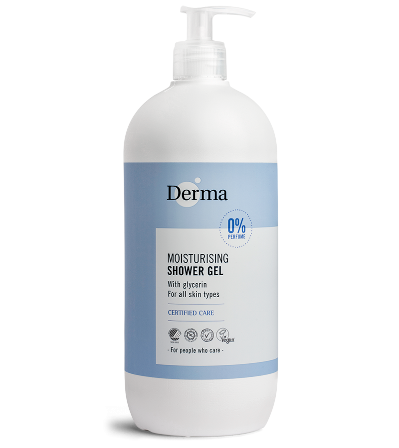 Mild Derma Shower Gel 1000 Ml - Parfumefri og Vegansk