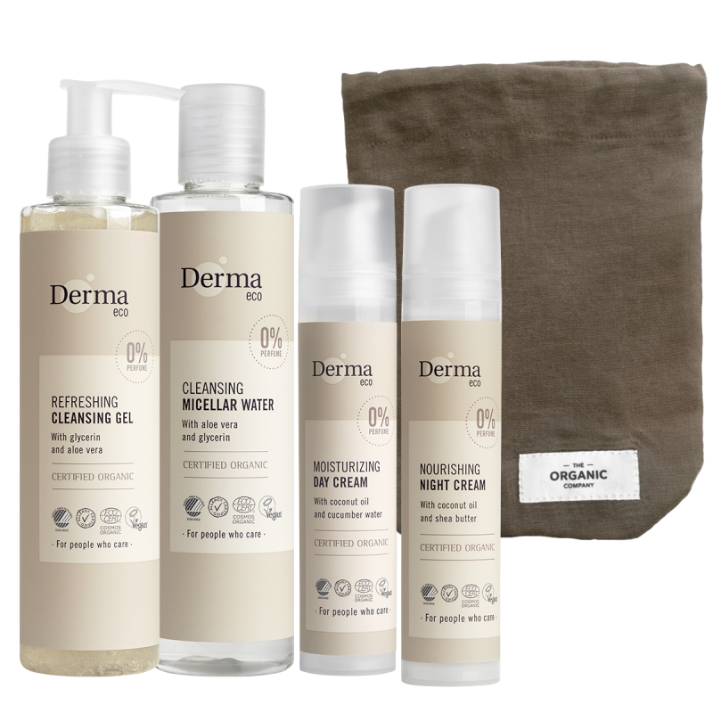 Derma Eco Ansigtsplejesæt  24h Pleje