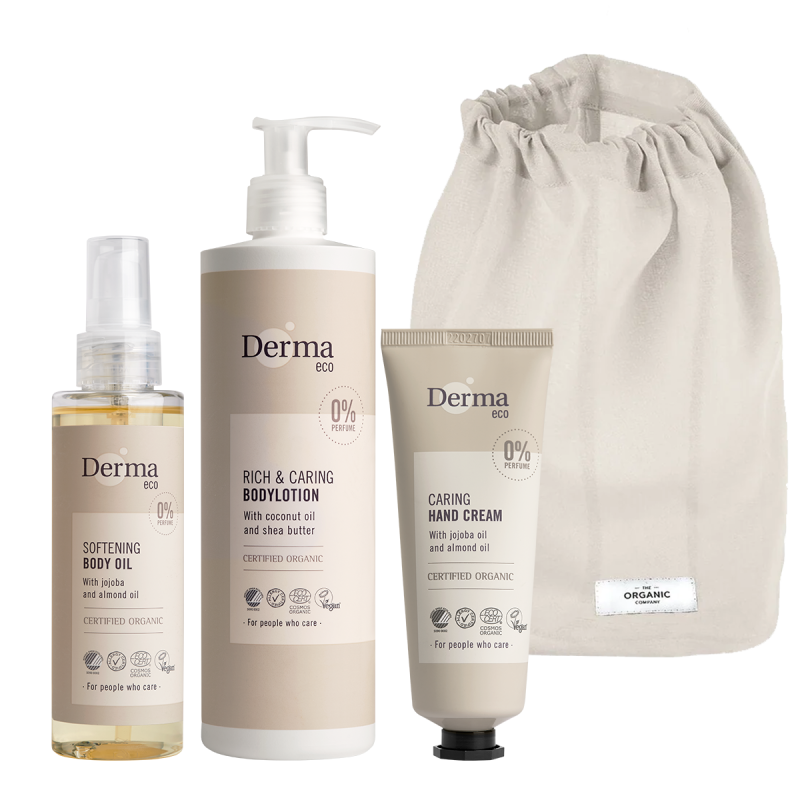 Derma Eco Hudpleje Sæt - Øko-certificeret og Duftfri