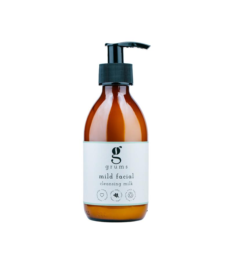 Grums Mild Ansigtsrens Mælk 200 Ml - Økologisk Pleje