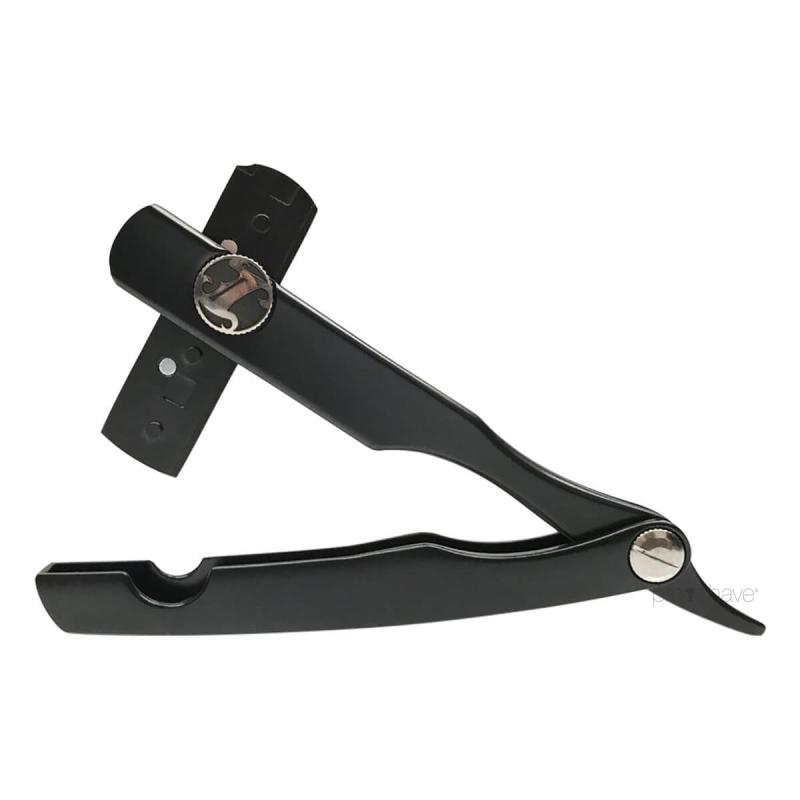 Irving Barber Company Shavette med Cerakote Finish - Sort