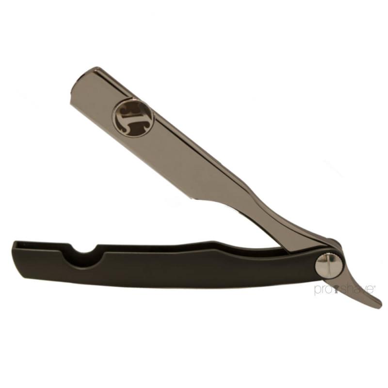 Irving Barber Company Barberkniv i Mat Sort og Gun Metal