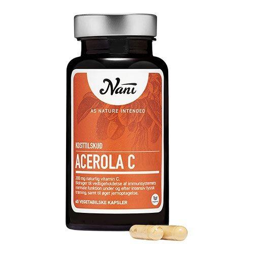 Nani Acerola C Vitamin - Naturligt C-vitamin 45 kapsler