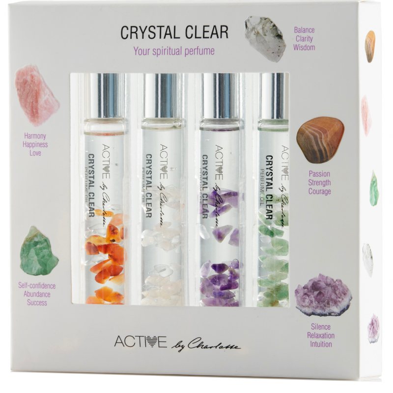 Active By Charlotte Crystal Clear Parfume Sæt 4 Roll-on Duft