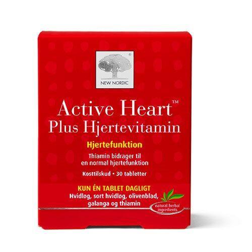 Active Heart Plus Hjertevitamin - 30 Tabletter til Sundhed