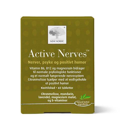 Active Nerves - 60 Tabletter til Nervesystemets Sundhed