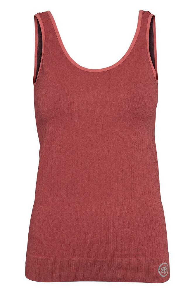 Bella Beluga Ribbet Top i Rosa - Elegant Yoga Tøj