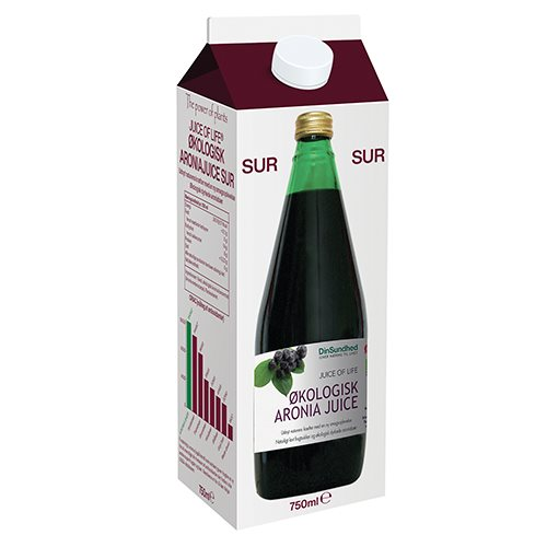 Aronia Saft ø Uden Sukker  750 Ml