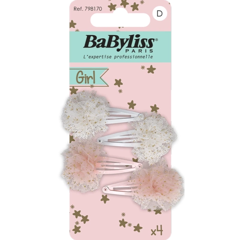 Babyliss Kids Glitter Hair Clips  1700  4 Pieces