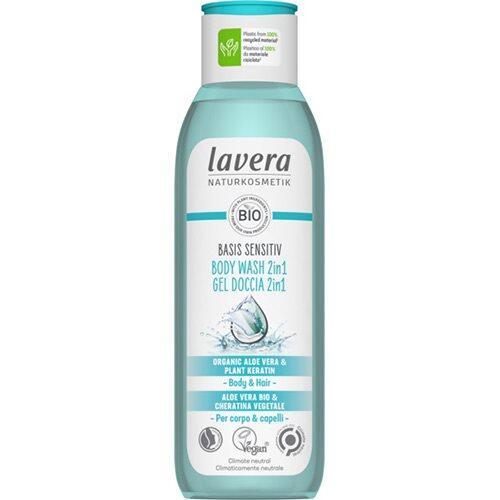 Lavera 2in1 Basis Sensitiv Brusegel 250ml - Blid Rensning