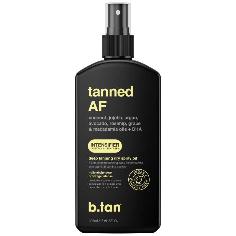 B Tan Tanned Af? ?  Intensifier Tanning Oil Spray 236 Ml