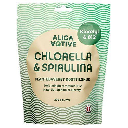 Aliga Aqtive Chlorella   Spirulina Pulver  200g