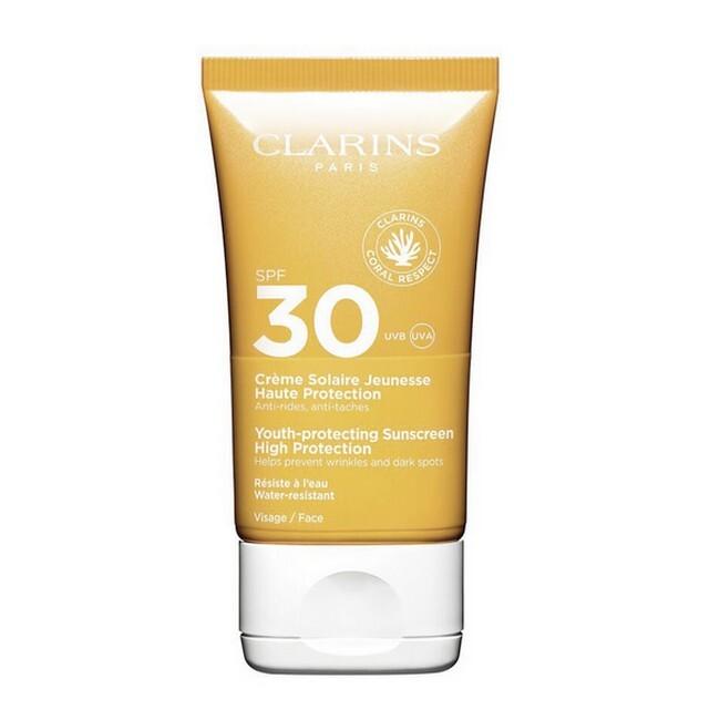 Clarins   Sun Youth Protecting Sunscreen High Protection Spf30 Face   50 Ml