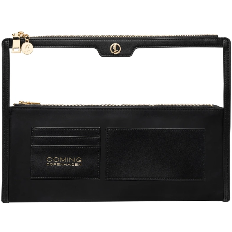 Coming Copenhagen Lucy Clear Organizer Pouch   Onyx Black Transparent