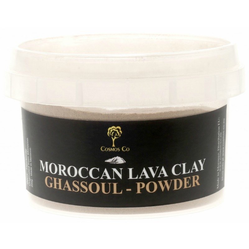 Cosmos Co Moroccan Lava Clay Ghassoul   Powder 200 Gr
