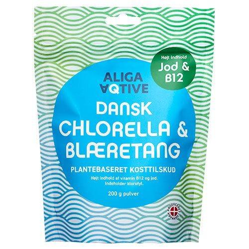 Aliga Aqtive Dansk Chlorella   Blæretang  200g