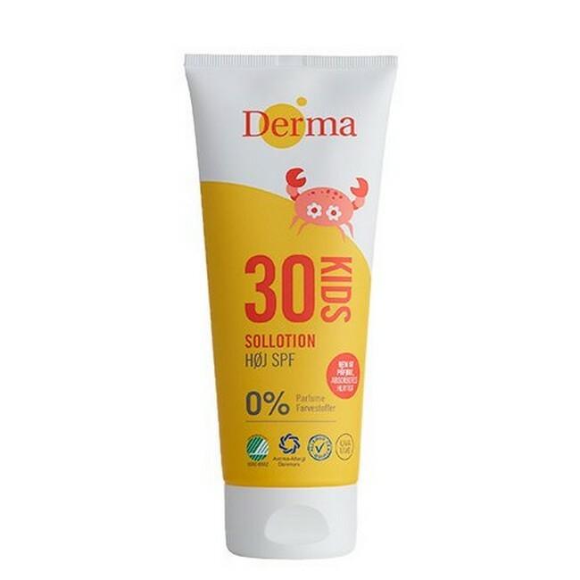 Derma   Kids Sollotion Høj Spf 30   200 Ml