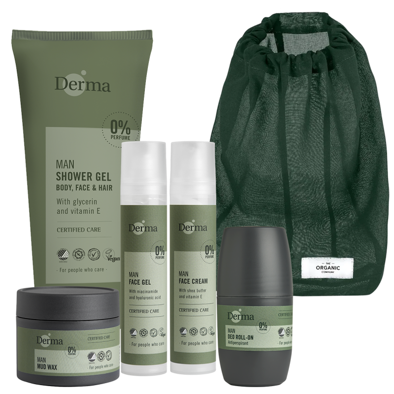 Derma Man Skin Care Kit: Face  Body   Hair