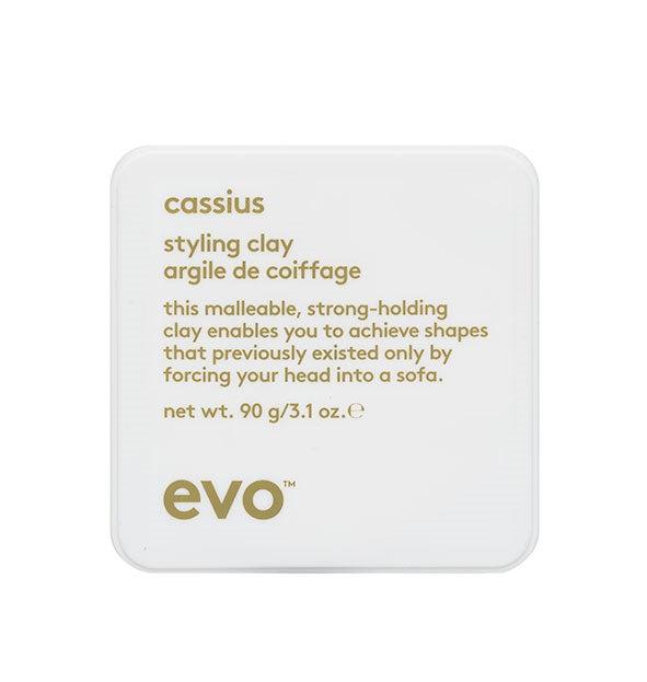 Evo Cassius Styling Clay 90g - Stærkt Hold og Struktur