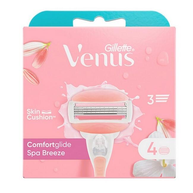 Gillette   Venus Comfortglide Spa Breeze Barberblade 4 Pak