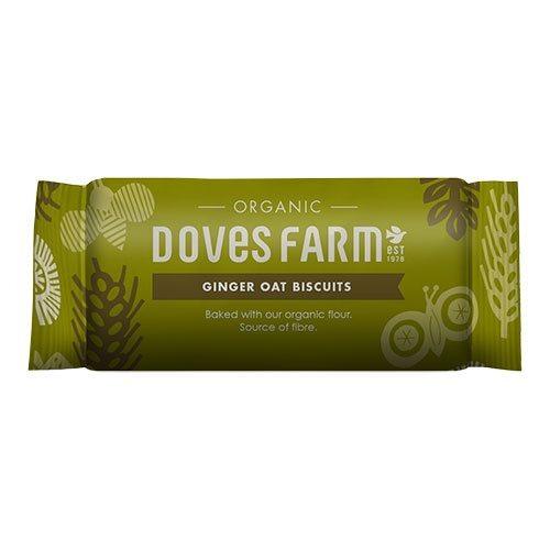 Økologiske Ingefær Havrekiks fra Doves Farm - 200 Gram