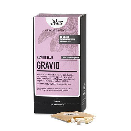 Nani Gravid Kosttilskud - Komplet til gravide 30 br