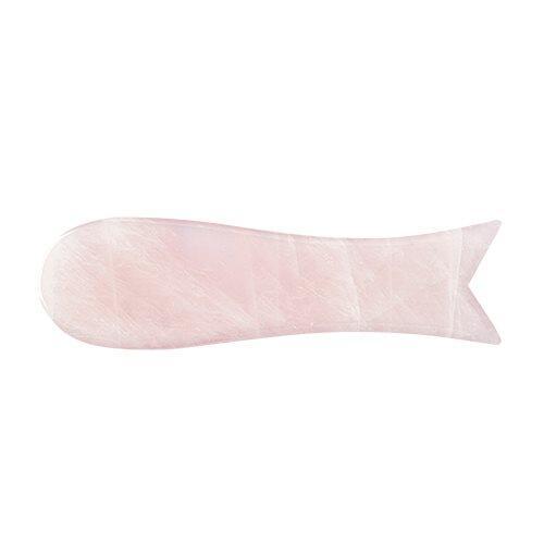 Gua Sha Fish i Rosa Kvarts til Ansigtsmassage