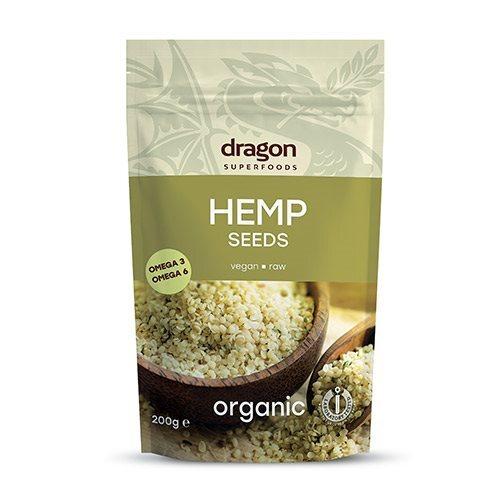 Dragon Superfoods Afskallede Hampefrø 200g - Sundhedsfokus