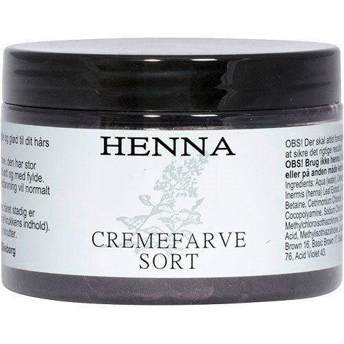 Henna Cremefarve   Sort  120ml