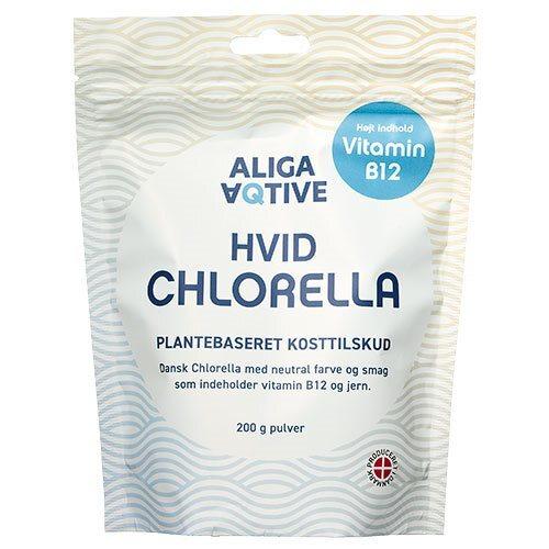 Aliga Aqtive Hvid Chlorella Pulver 200g - Kosttilskud