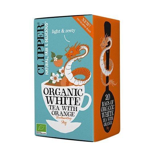 Clipper Hvid Te med Appelsin - Økologisk 20 breve