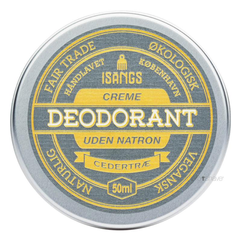 Isangs Creme Deodorant Uden Natron - Cedertræ 50 Ml