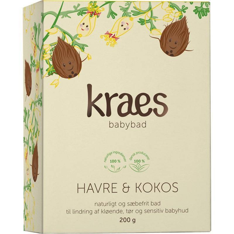 Kraes Babybad Havre   Kokos 200 Gr