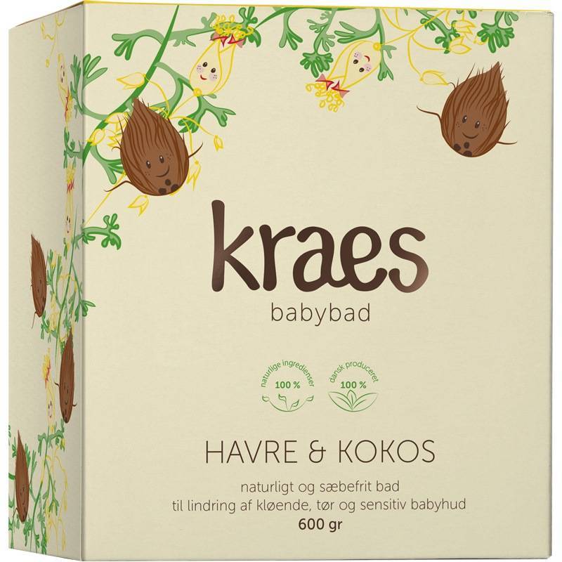 Kraes Babybad Havre   Kokos 600 Gr