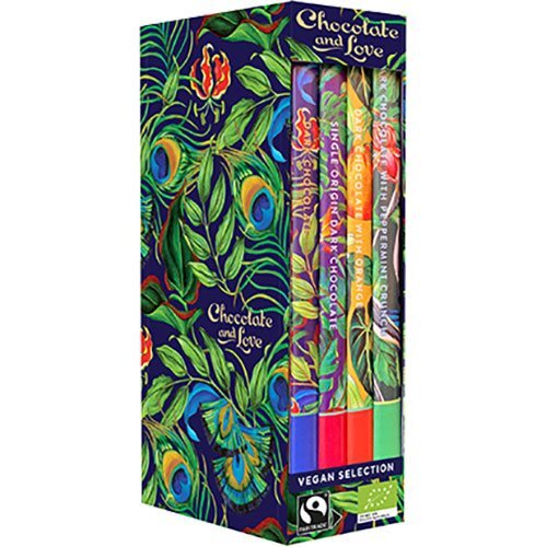 Chocolate And Love Library Box Vegan Chokolade ø  4x80g
