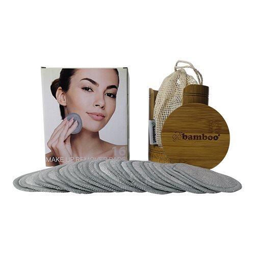Go Bamboo Genanvendelige Makeupfjerner 16 Stk
