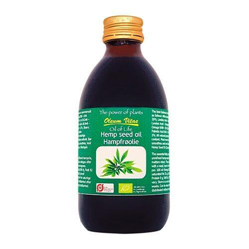 Økologisk Hampefrøolie fra Oil Of Life - 250ml