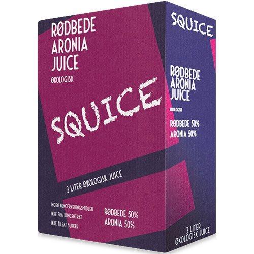 Squice Økologisk Rødbede Aronia Juice 3l - Frisk & Naturlig