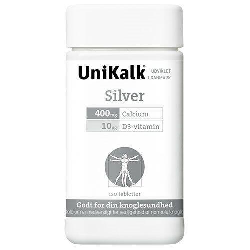 Unikalk Silver 120 tabletter – Kosttilskud med D-vitamin