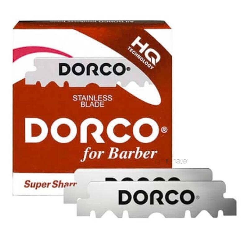 Dorco Prime Halv Barberblade Rød - 100 Stk Kvalitet