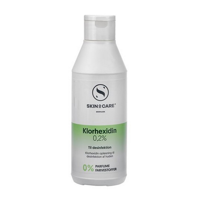 Dermaroller   Rens Desinficerende Klorhexidin Væske   250  Ml