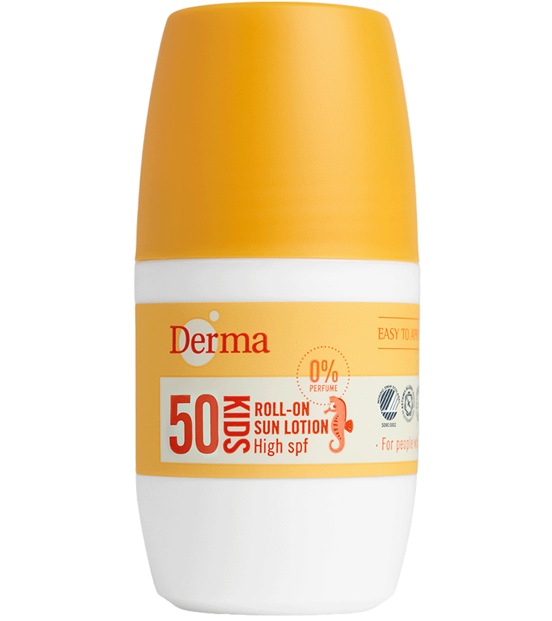 Derma Kids Sollotion Roll On Spf50  50 Ml    Vandfast Solcreme