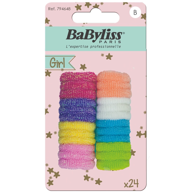 Babyliss Kids Hair Elastics  6485  24 Pieces