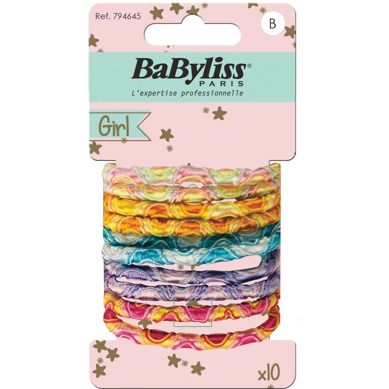 Babyliss Kids Multi Colors Elastics  794645  10 Pieces
