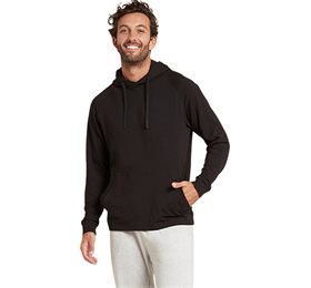 Boody Men? S Weekend Pullover Hoodie Sort Str  M  Bull  1stk