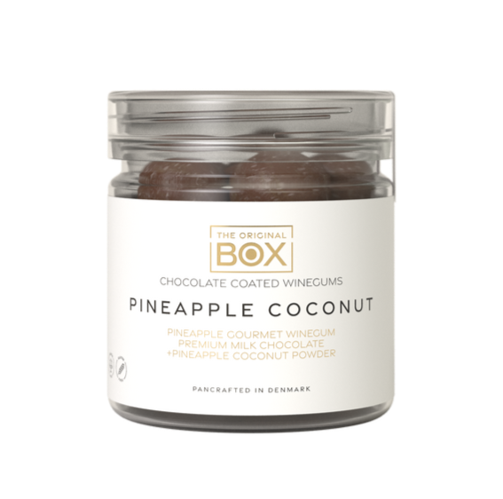 Box The Original Vingummi M Mælkechokolade Og Ananas Kokosstøv  110g