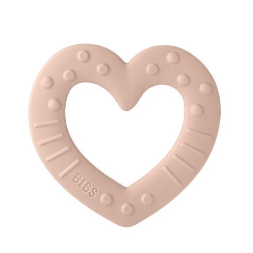 Bibs Baby Bitie Heart Blush   1 Stk